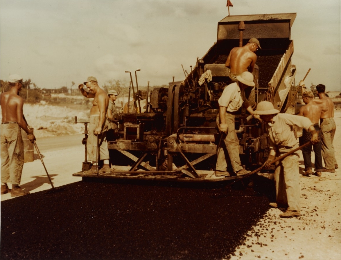 Navy construction Battalion road crew (" Seabee")
