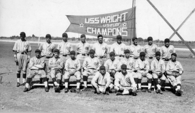 Baseball team from USS Wright (AZ-1)