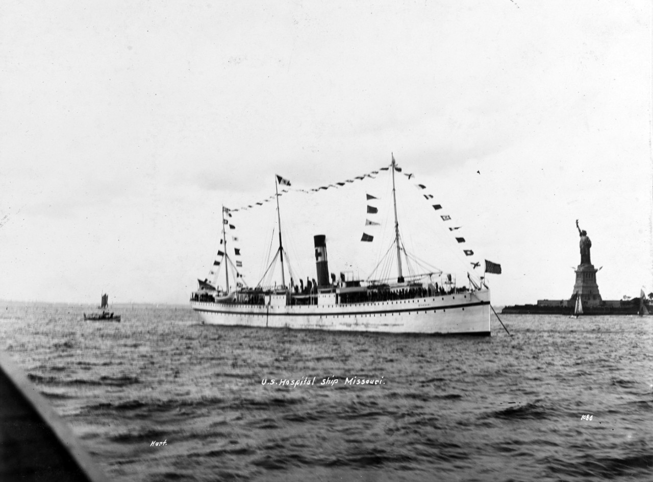 U.S. Hospital Ship MISSOURI in New York