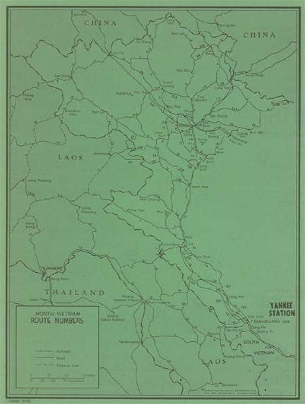 Image of North Vietnam Route Numbers