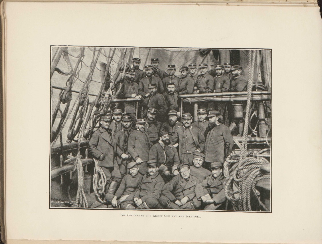 The Officers Of The Relief Ship And The Survivors.
