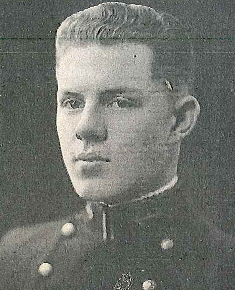 Photo of Captain Erasmus W. Armentrout, Jr. copied from page 309 of the 1926 edition of the U.S. Naval Academy yearbook 'Lucky Bag'.