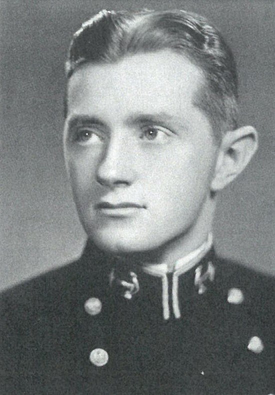 Photo of Captain George C. Ball, Jr. copied from page 285 of the 1941 edition of the U.S. Naval Academy yearbook 'Lucky Bag'.