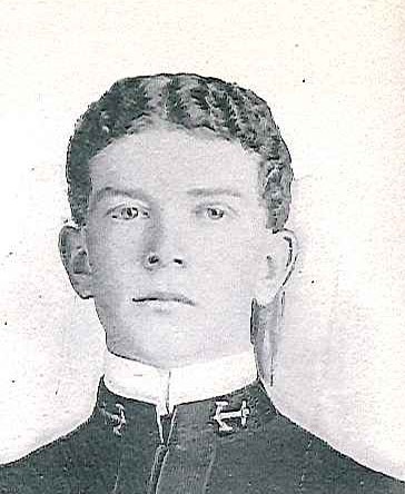 Photo of Commander Theodore G. Ellyson copied from page 53 of the 1905 edition of the U.S. Naval Academy yearbook 'Lucky Bag'.