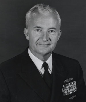 Admiral Ignatius J. Galantin, USN, while Chief of Naval Material, May 1966. Naval History and Heritage Command, Photographic Section People File.