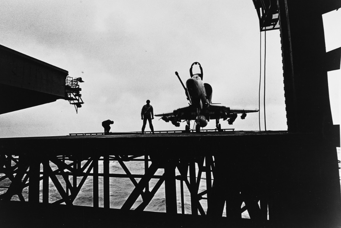 A-4 "Skyhawk" on the USS BON HOMME RICHARD (CVA-31)