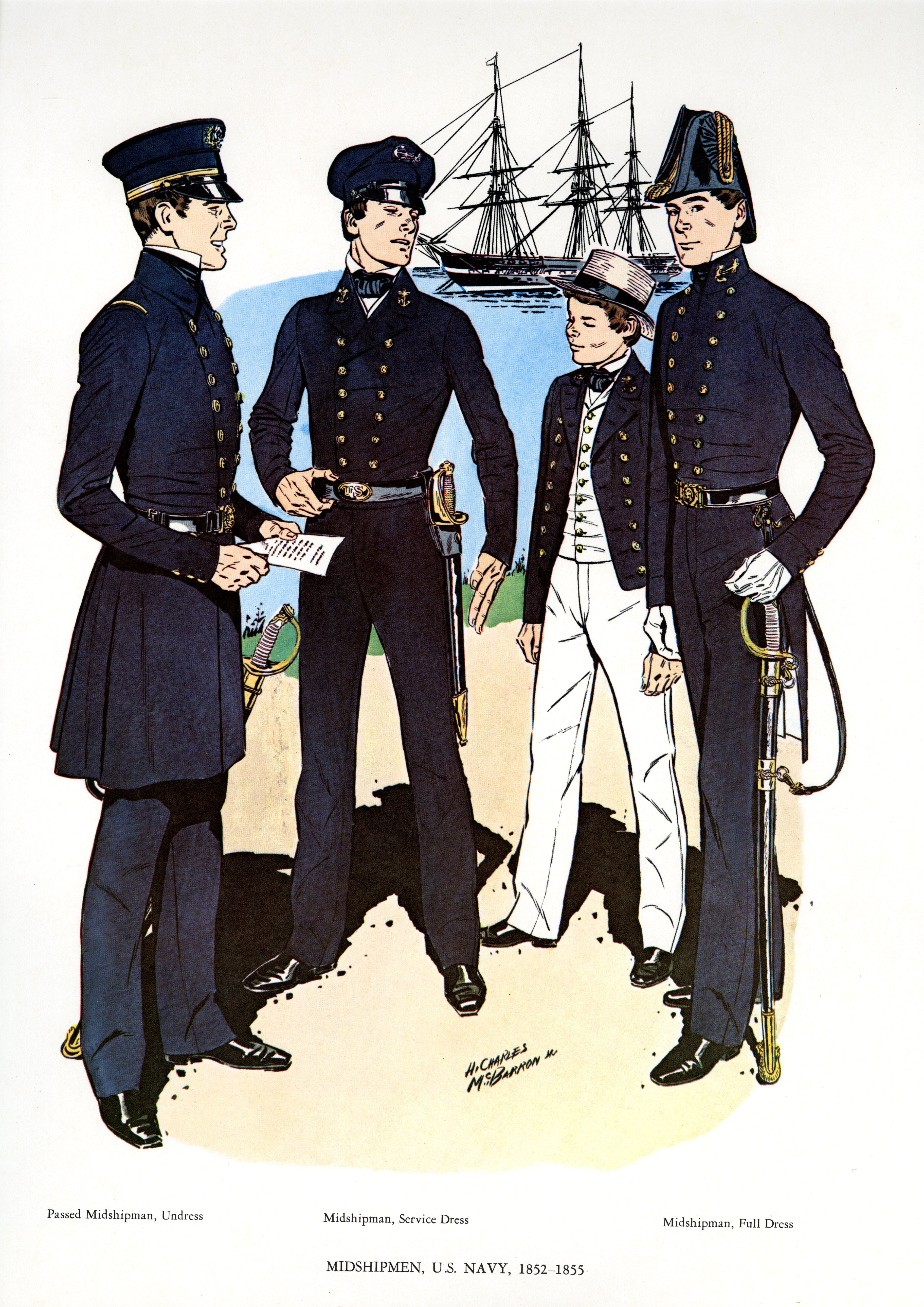 Uniforms of the U.S. Navy 1852