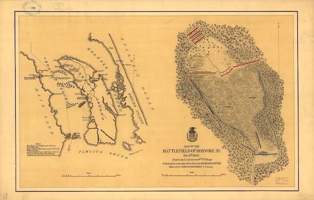 map showing the battle