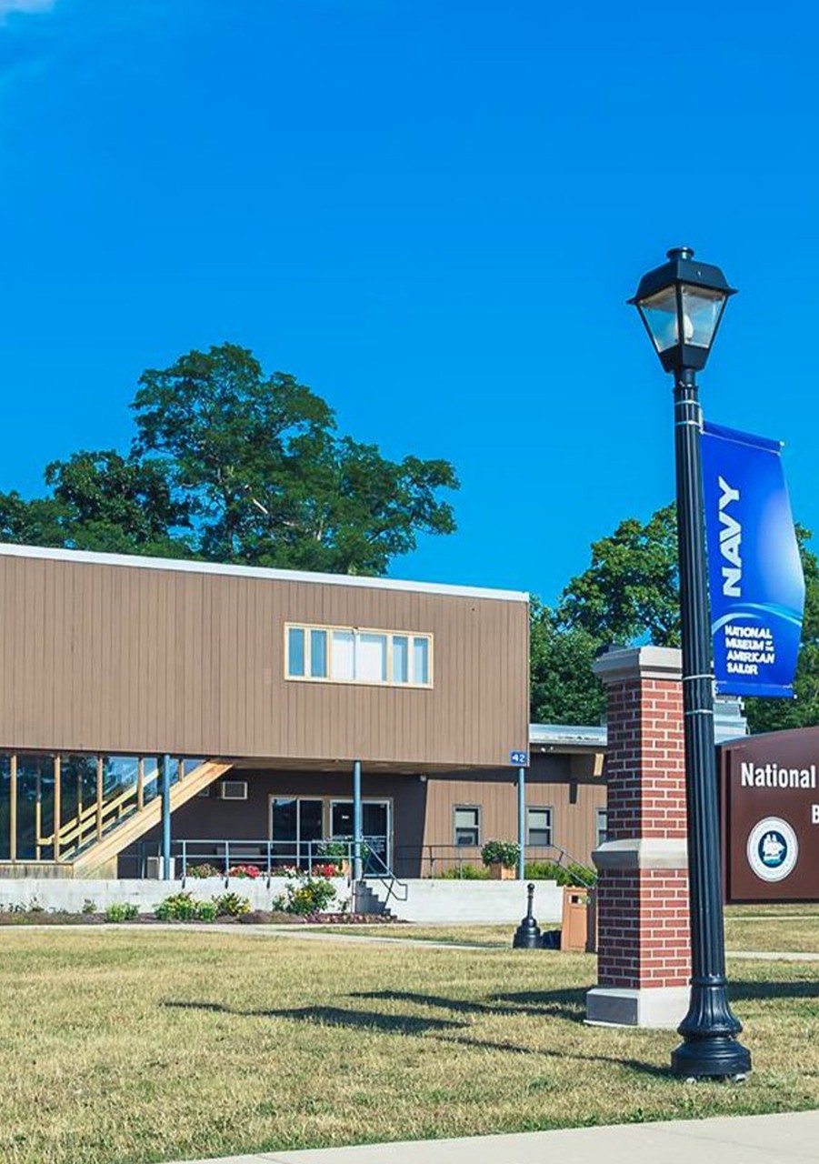 Photo of the exterior of the National Museum of the American Sailor.