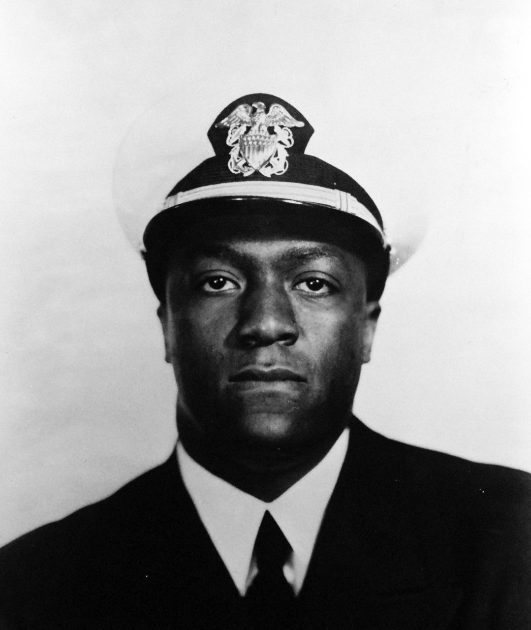80-G-428467:  Lieutenant Edward J. Odom, ChC, USNR, May 1951.  Odom was an African American Chaplain.    Official U.S. Navy photograph, now in the collections of the National Archives.  