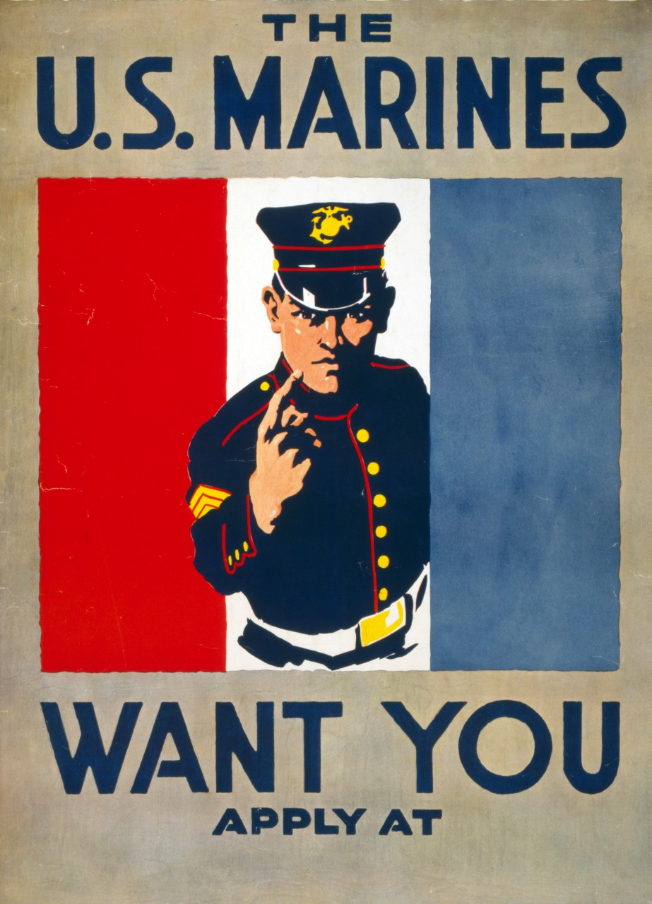 <p>LC-USZC4-10033:&nbsp; The U.S. Marines Want You</p>

