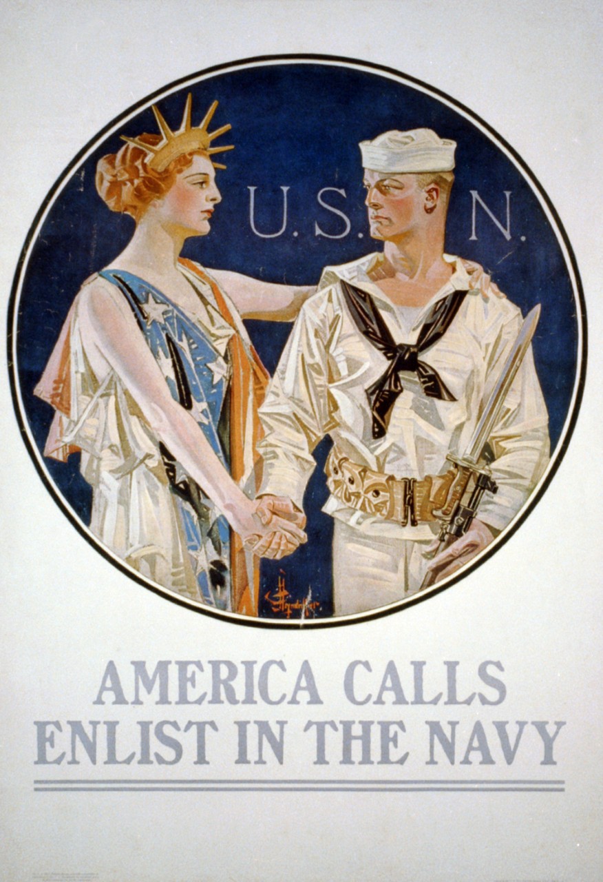 <p>LC-USZC4-1341: WWI Recruiting Poster.</p>
