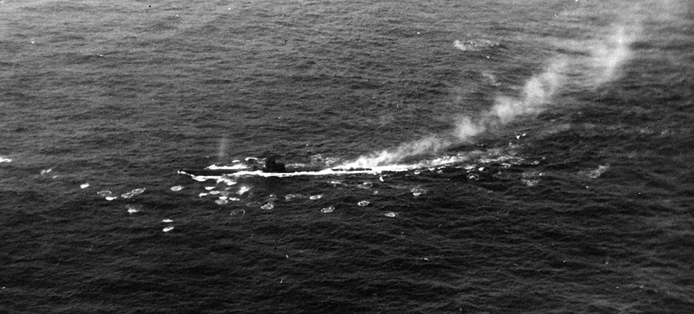 1943: June 4: Attack on German U-boat, U-603