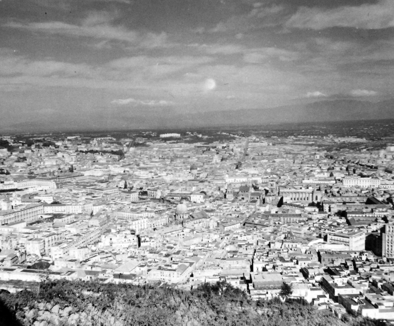 80-G-57161:  Naples, Italy, August 1944.    Aerial view.  Photograph received June 1, 1944.    Official U.S. Navy Photograph, now in the collections of the National Archives.  (2017/05/02).