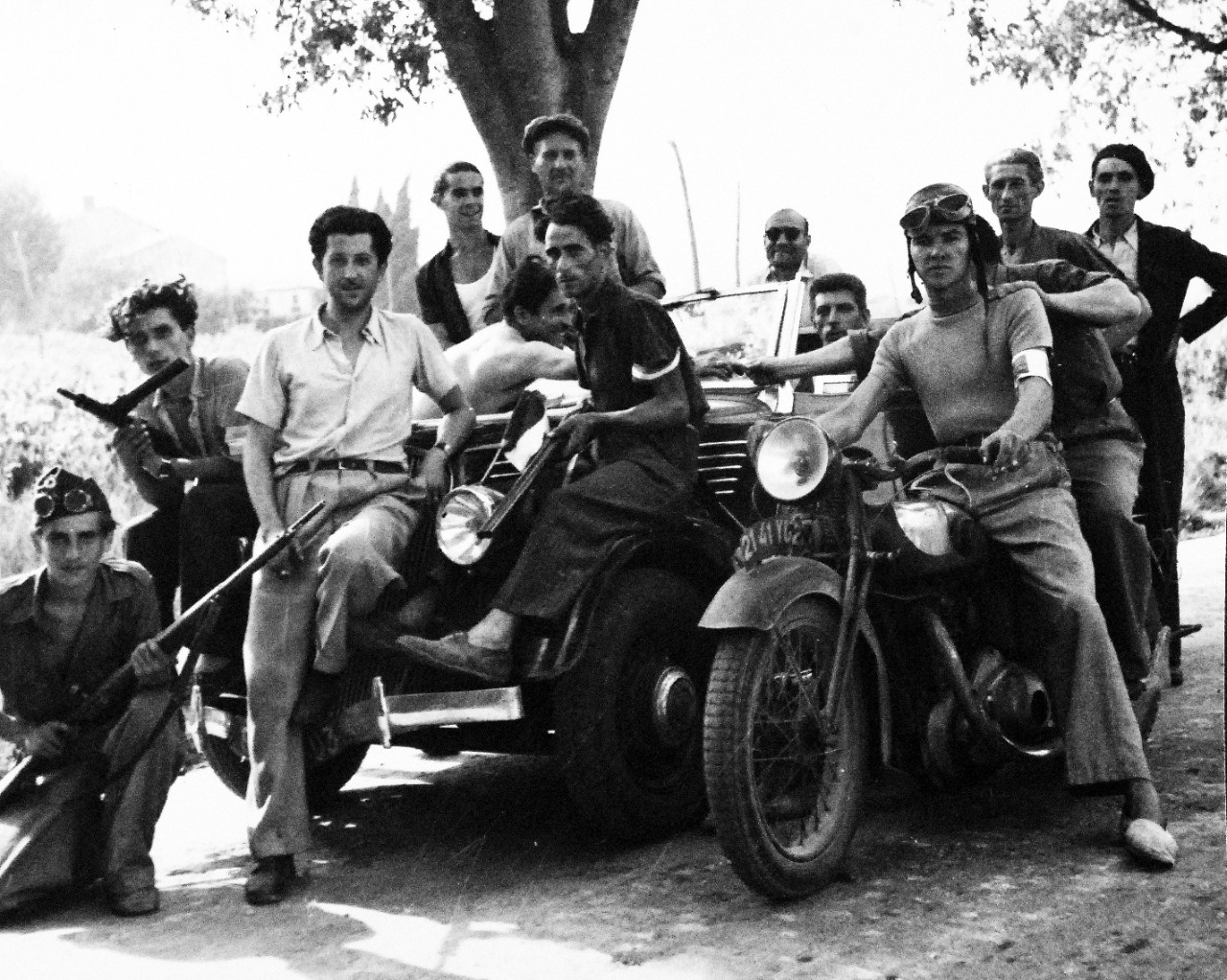 80-G-394129:   Invasion of Southern France, August 1944.   Marquis (French Underground), near Toulon, France, possibly August 1944.    Photograph released on 12 July 1948.  (9/16/2014).  