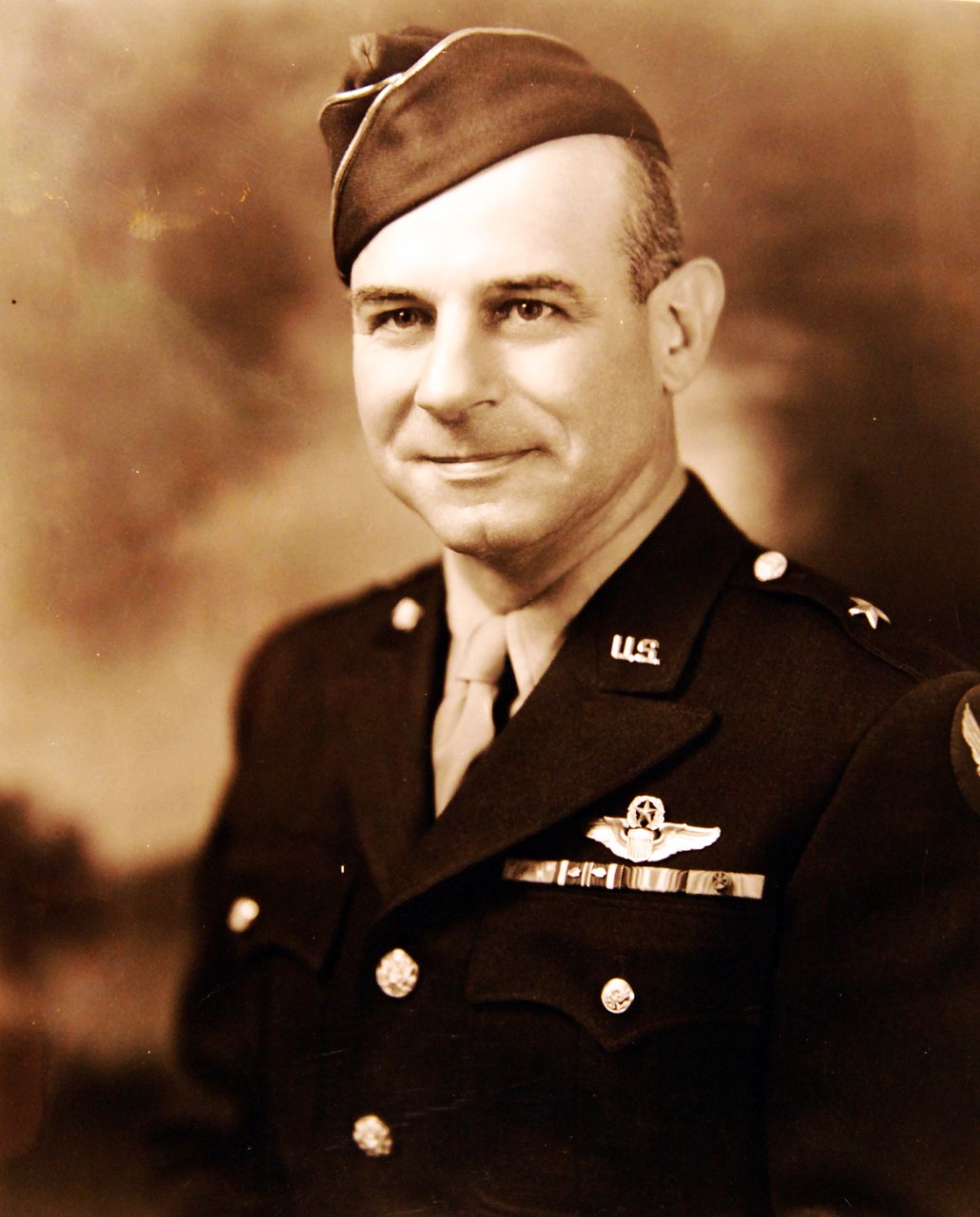 208-PU-52-LL-2:  Brigadier General James H. Doolittle, USAAF.  Note, the Medal of Honor ribbon.    Office of War Information Photograph, now in the collections of the National Archives.  (2017/05/02).