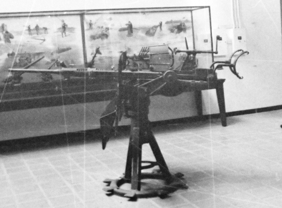 NMUSN-4192: 20mm machine gun, early 1980s. Original is a negative color camera film strip. National Museum of the U.S. Navy Photograph Collection.