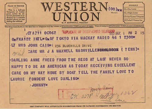 western union telegram coded