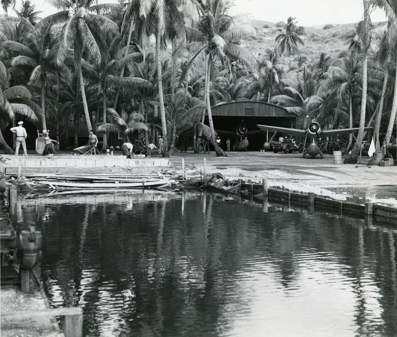Walsworth image of pacific base development, WWII