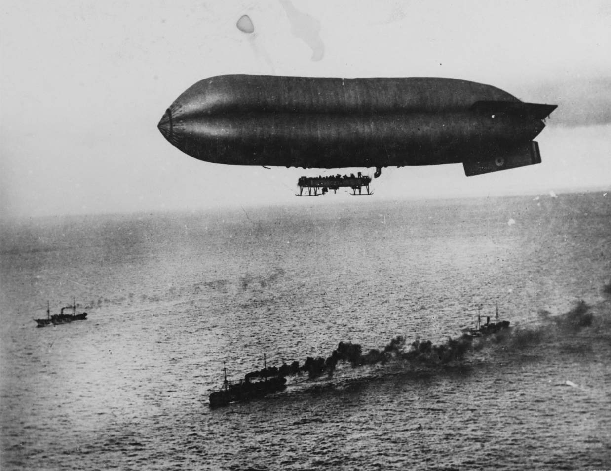 airship escorts a convoy