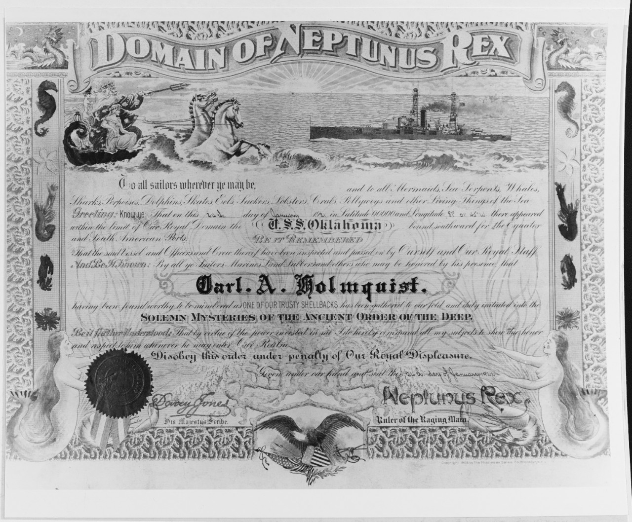 Unofficial Navy Certificates