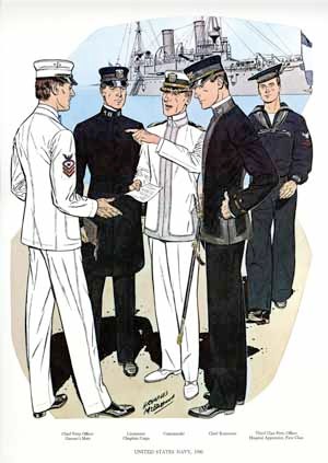 Uniforms of the U.S. Navy 1852-1855