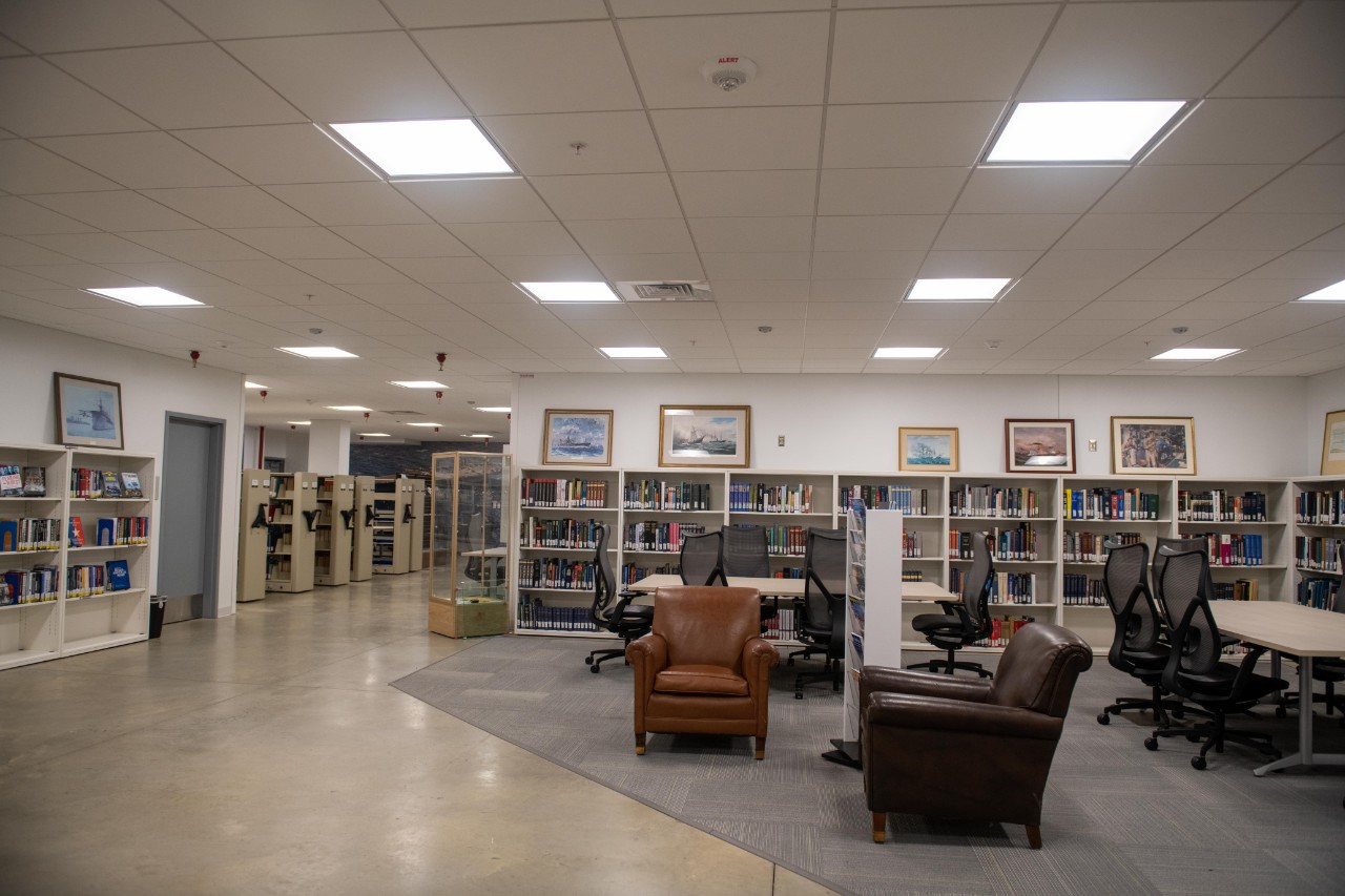 The Navy Department Library Reference Room located at the Washington Navy Yard, Aug. 28, 2024. 