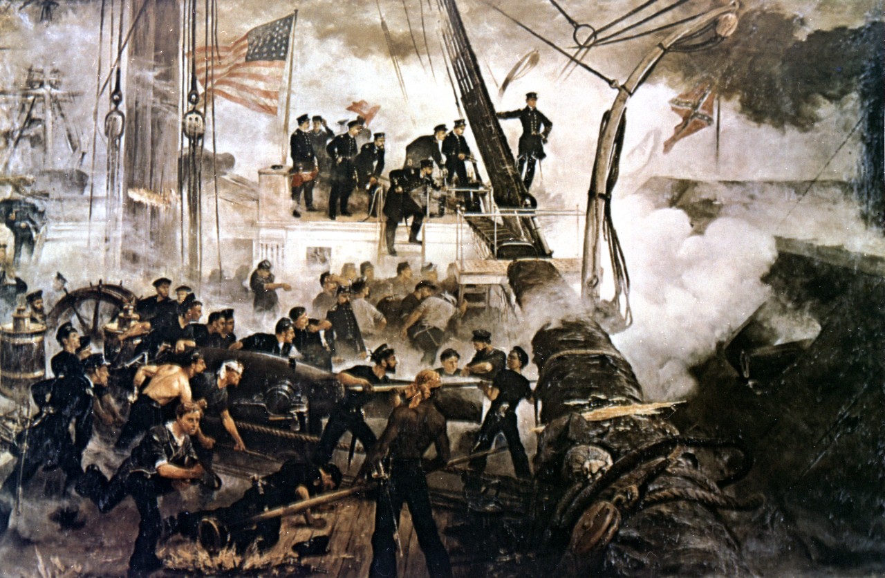 Battle of Mobile Bay painting