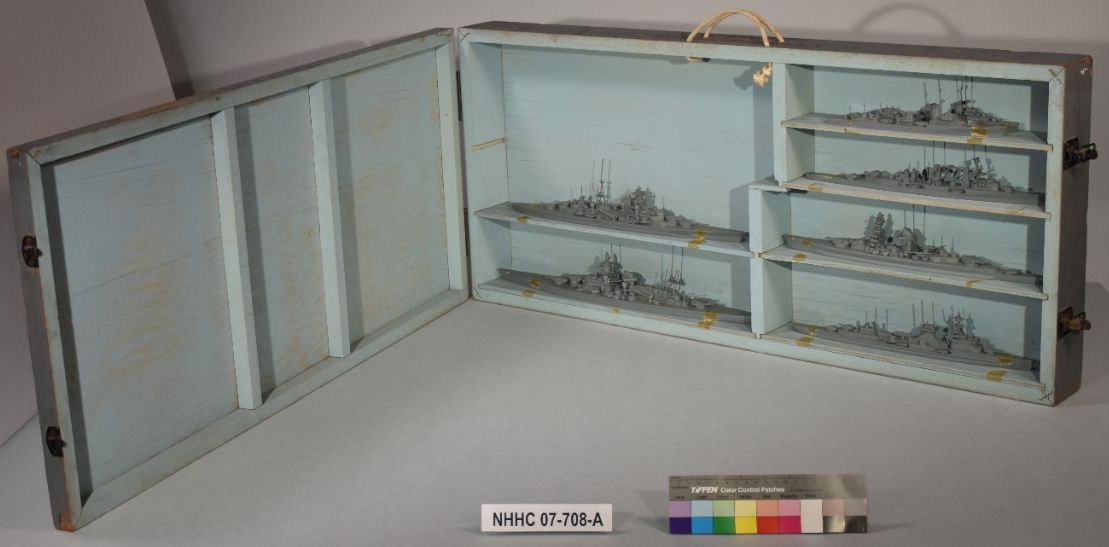 Ship models and case