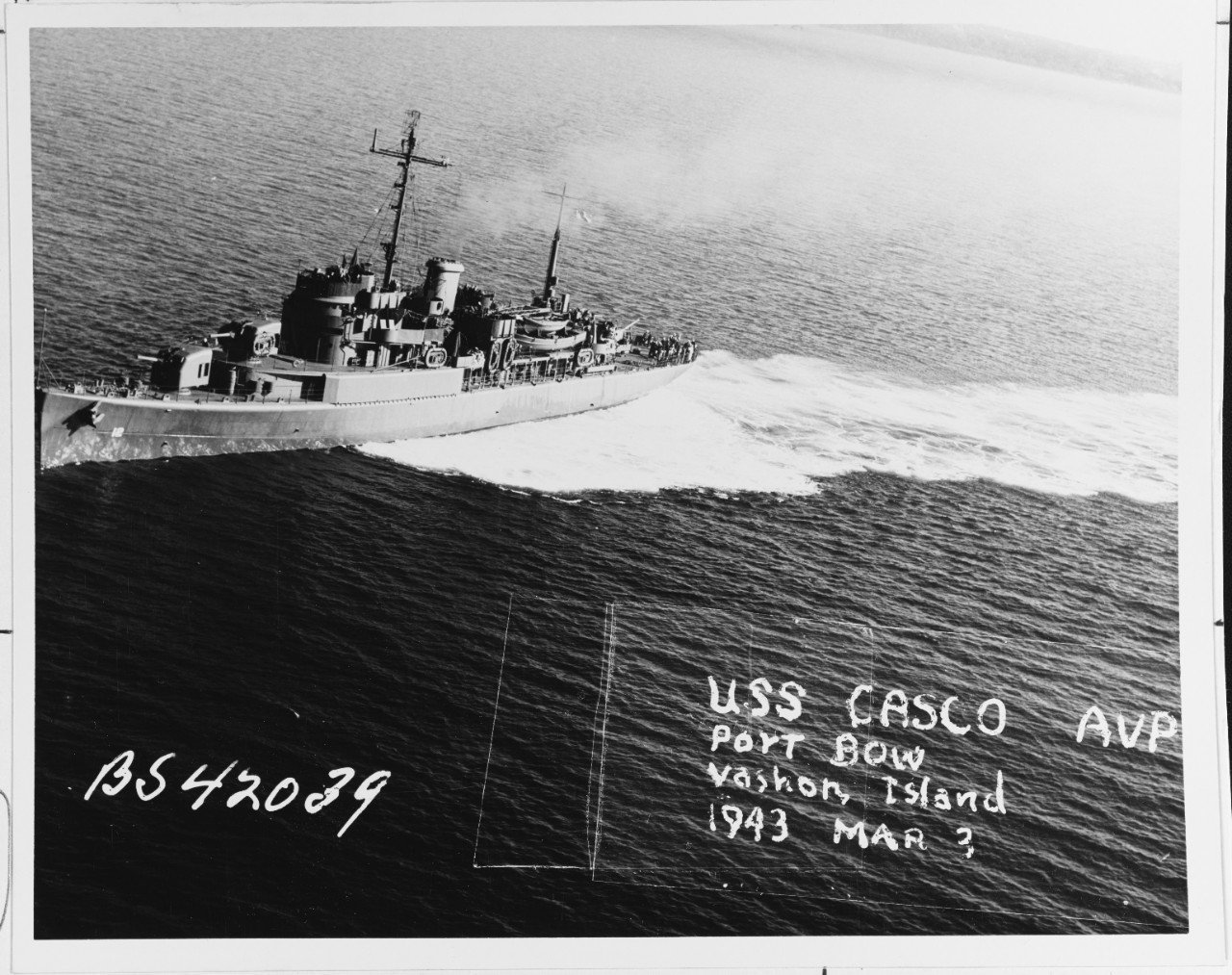 Photo #: 19-N-42039  USS Casco (AVP-12)
