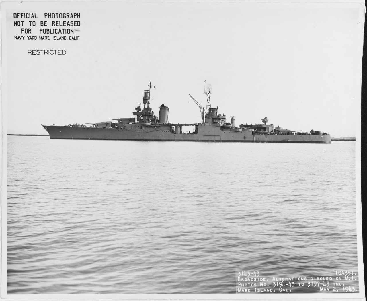 Photo #: 19-N-47561  USS Indianapolis (CA-35)