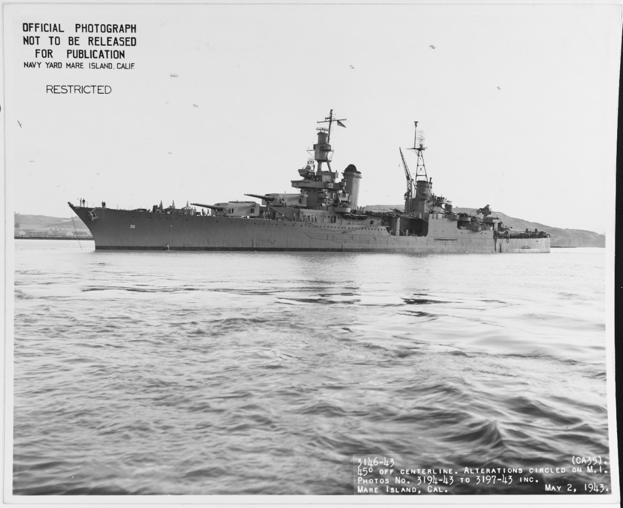Photo #: 19-N-47562  USS Indianapolis (CA-35)