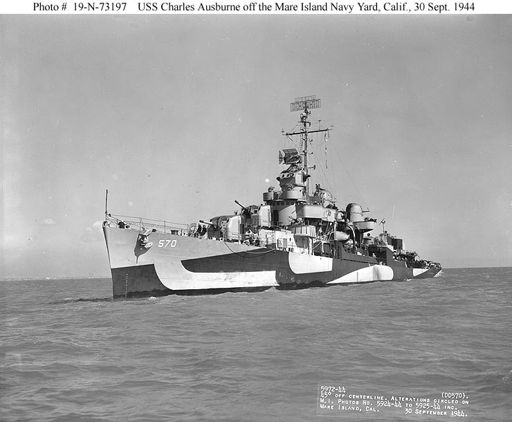 Photo #: 19-N-73197  USS Charles Ausburne (DD-570)