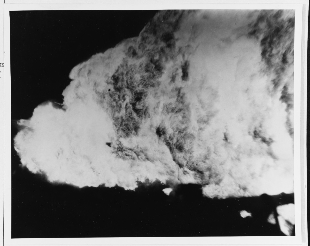 Photo #: 80-G-430121  Burning Japanese &quot;Kamikaze&quot; airplane