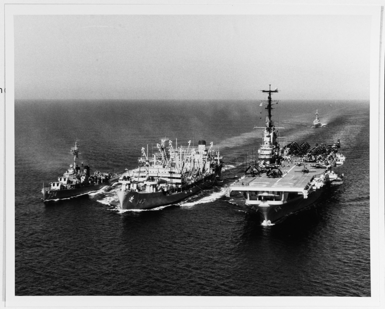 Photo #: 80-G-684504  USS Lake Champlain (CVA-39) USS Purdy (DD-734)