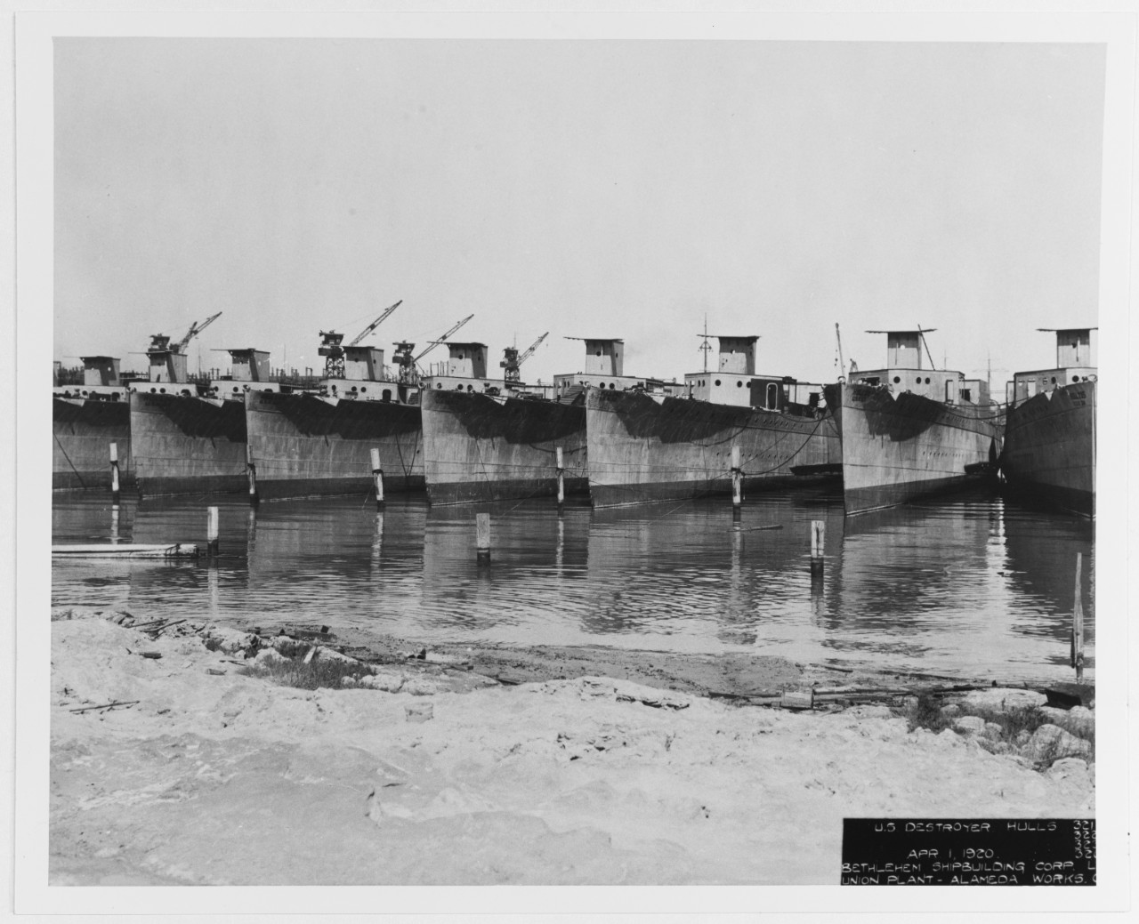Photo #: 19-LC-38-L-3  U.S. Navy destroyers fitting out