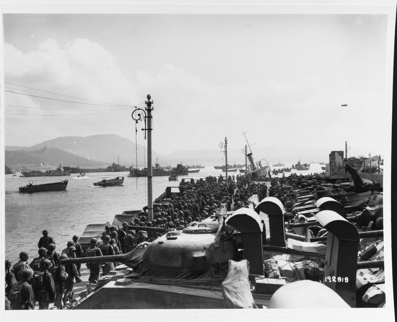 Photo #: SC 192818  Mediterranean Invasion Rehersals, July 1944