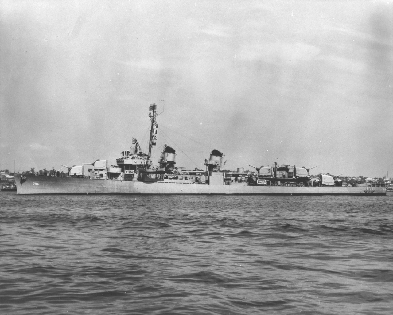 USS Irwin (DD-794) photographed in the early 1950s