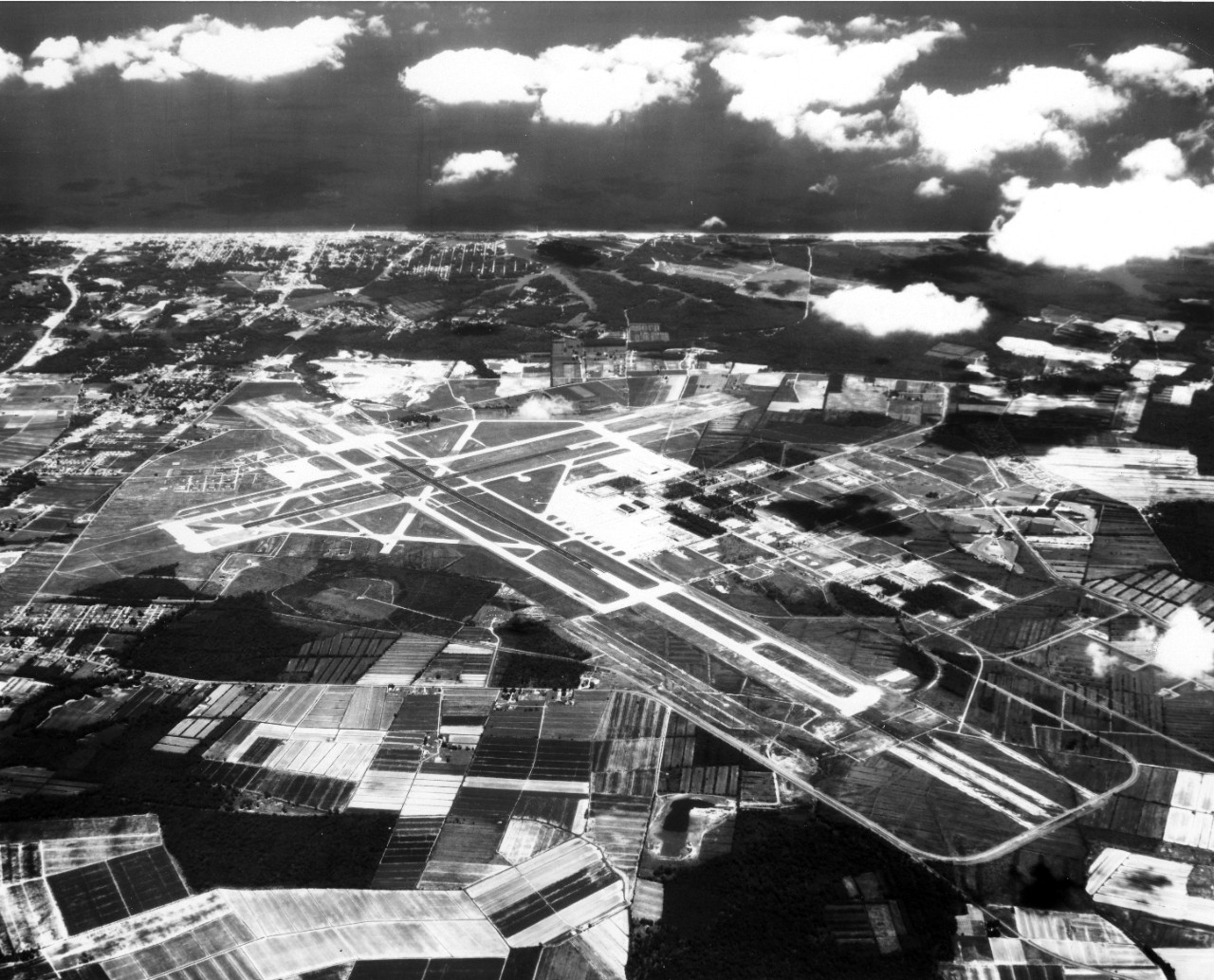 Naval Air Station, Oceana, VA - aerial view looking east. July 11,  1962. 