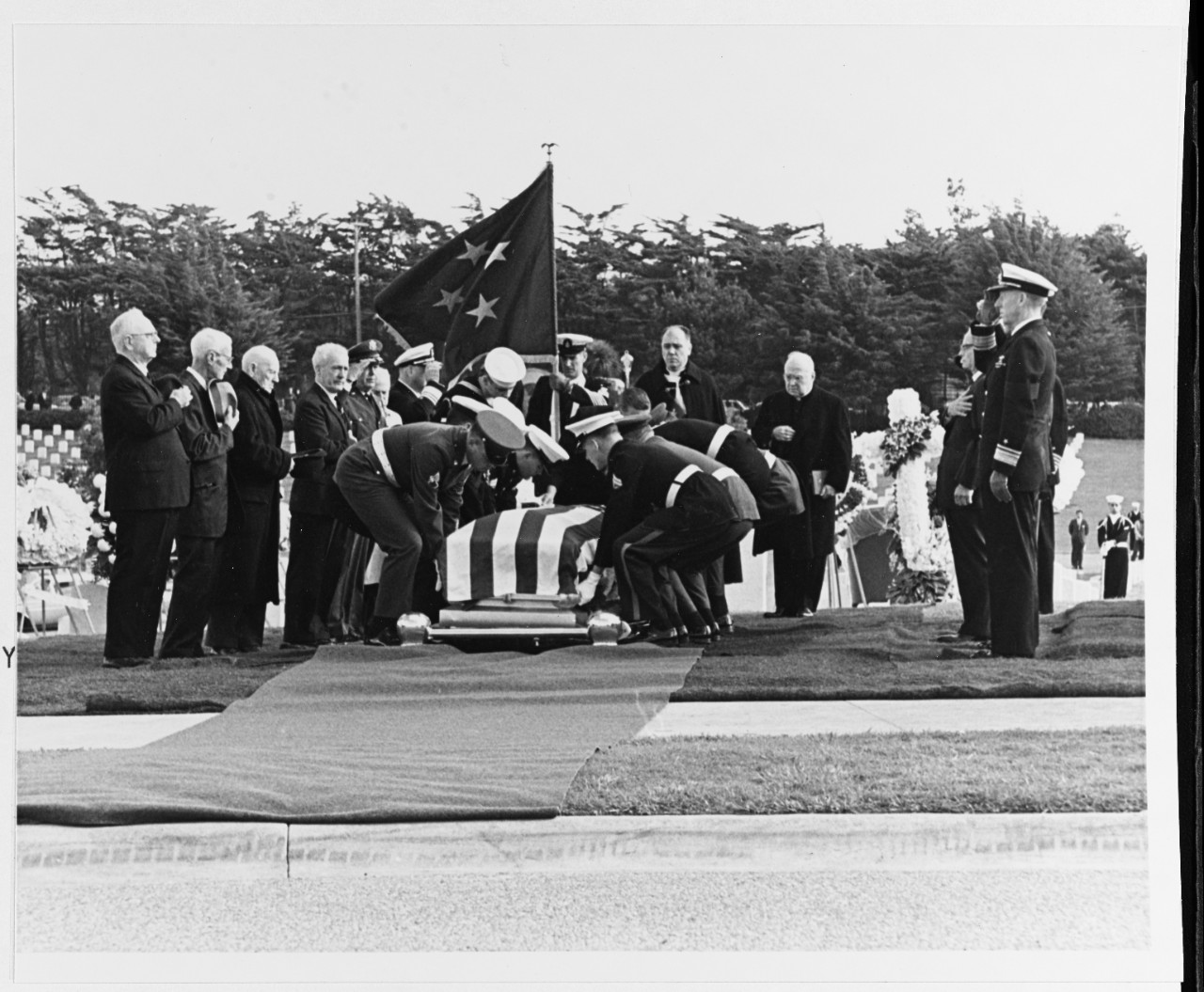 Photo #: USN 1115074-C  Funeral of Fleet Admiral Chester W. Nimitz