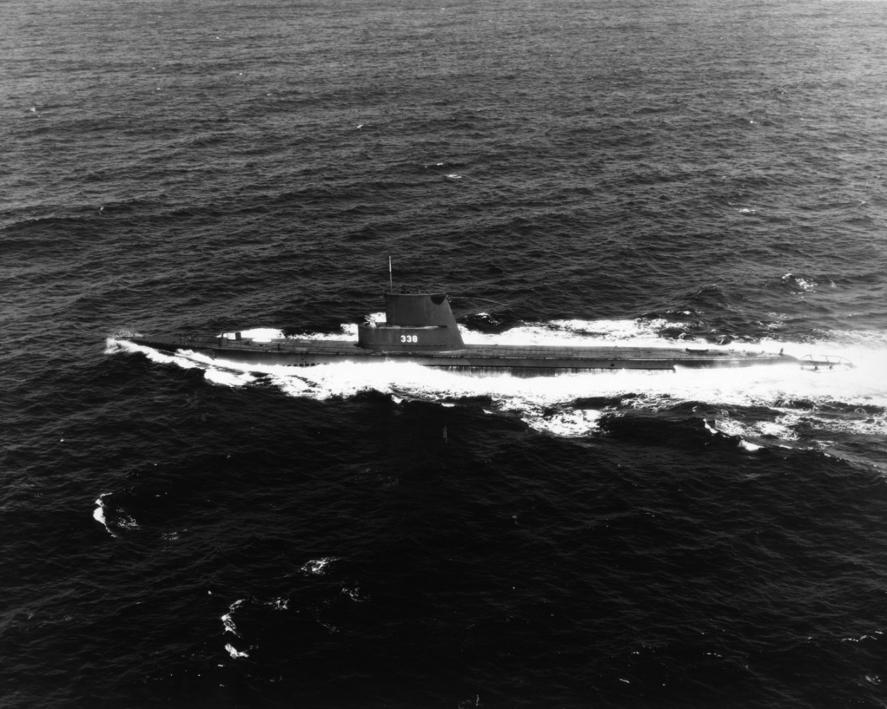 USS Carp (SS-338) on routine exercises approximately ten miles south-southwest of Pearl Harbor, Oahu.