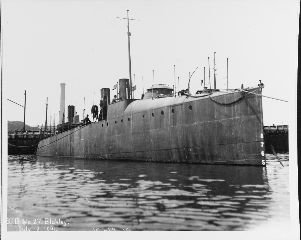 USS BLAKELY (TB-27), 10 July 1901.