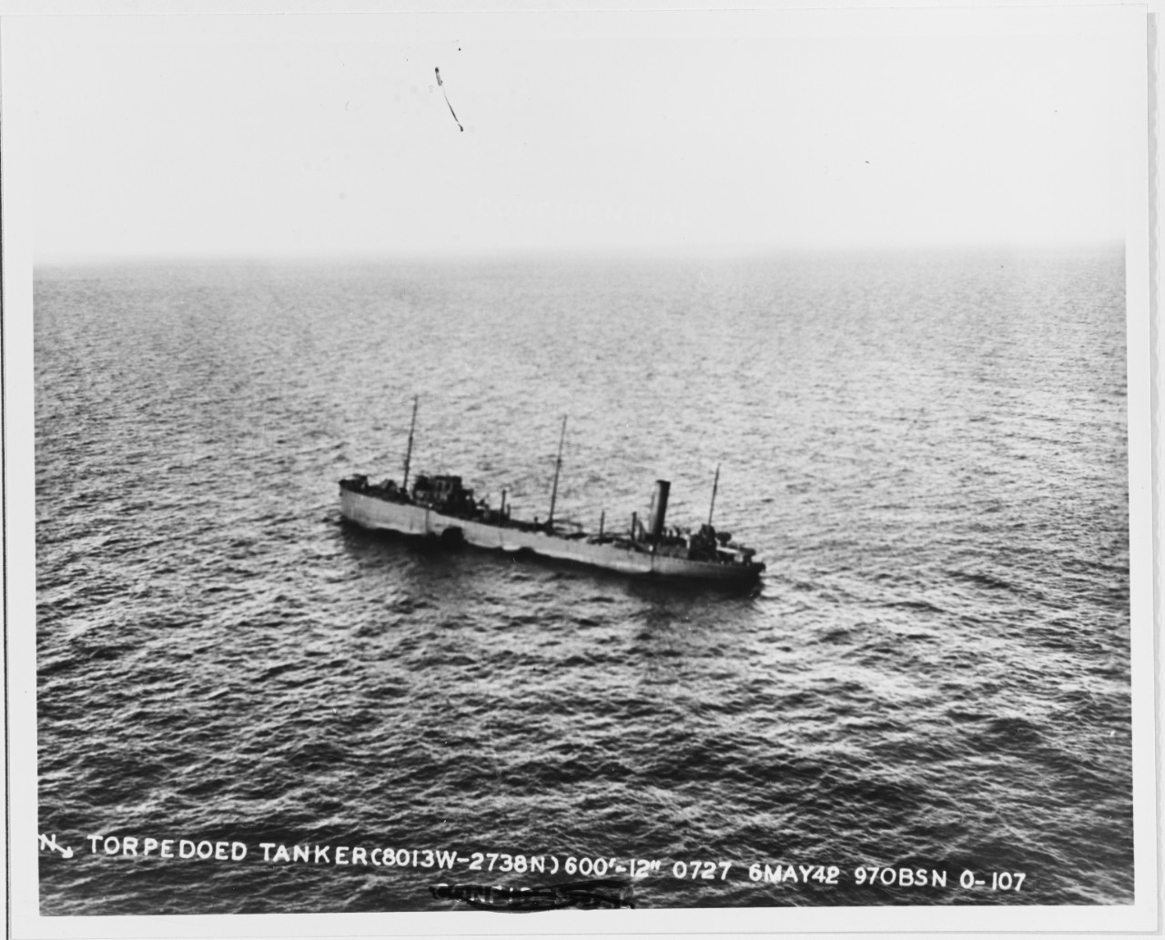 Torpedoed Tanker