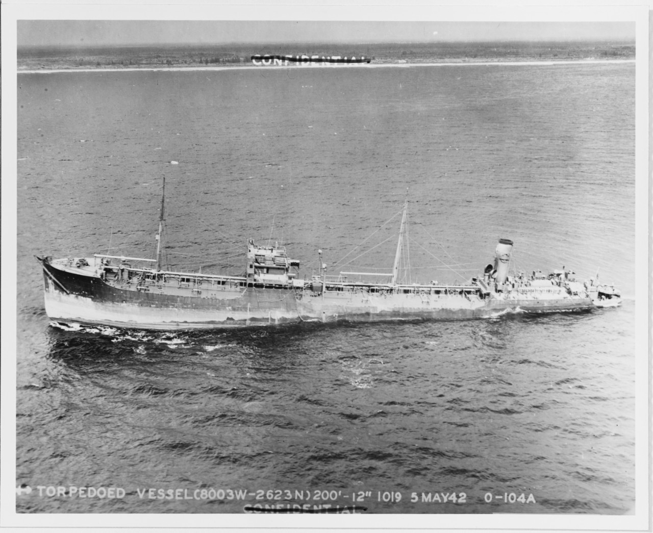 Torpedoed Tanker