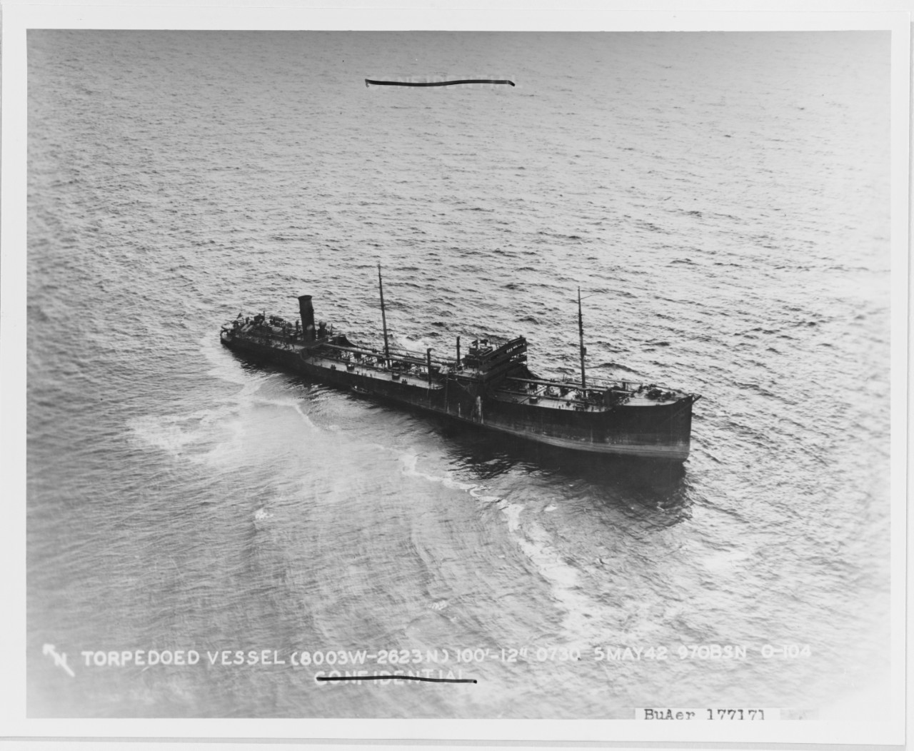 Torpedoed Tanker