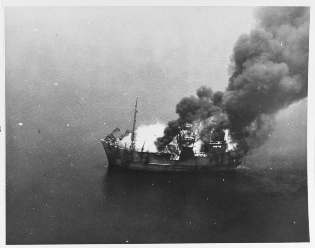 Attack on a Japanese Coastal Vessel along the Malayan Coast, 1945