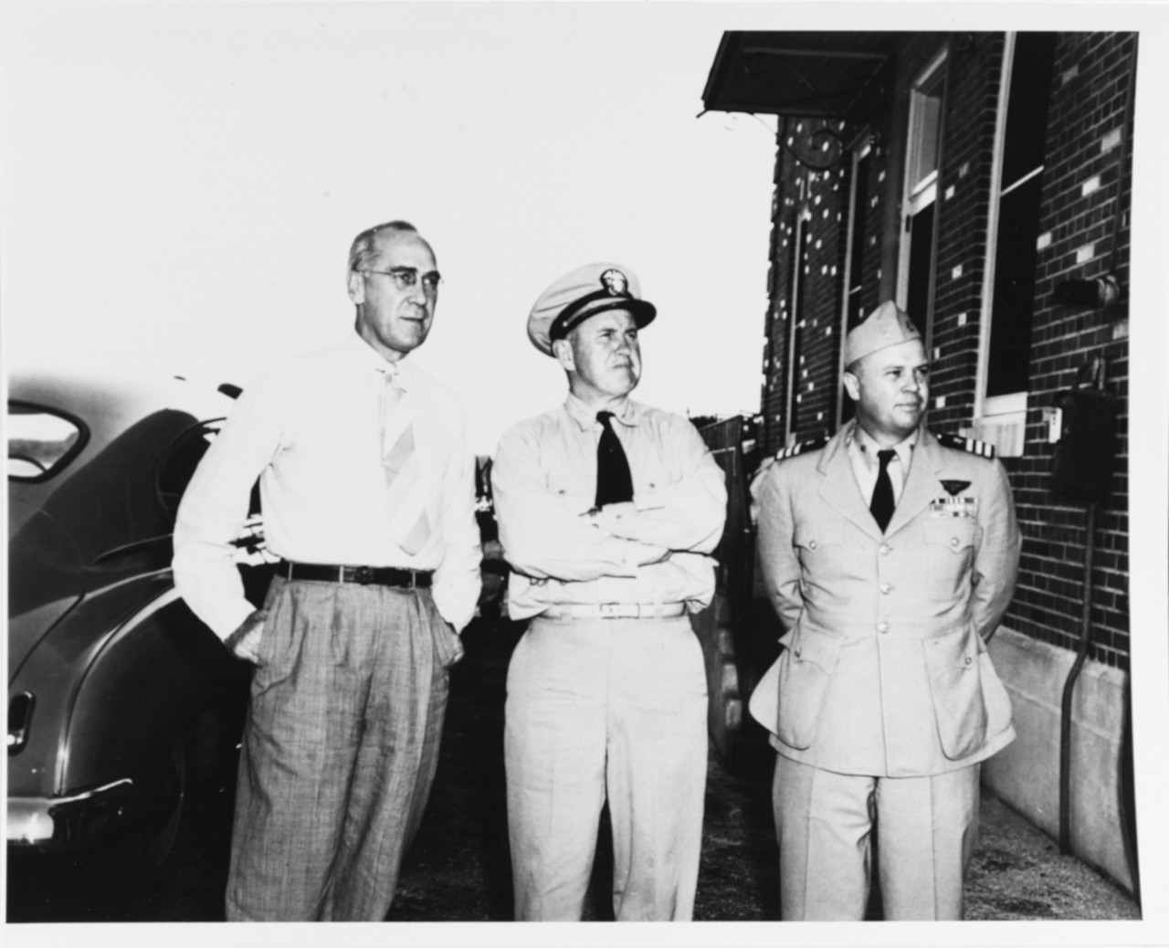Assistant SecNav for Air John T. Koehler (left)