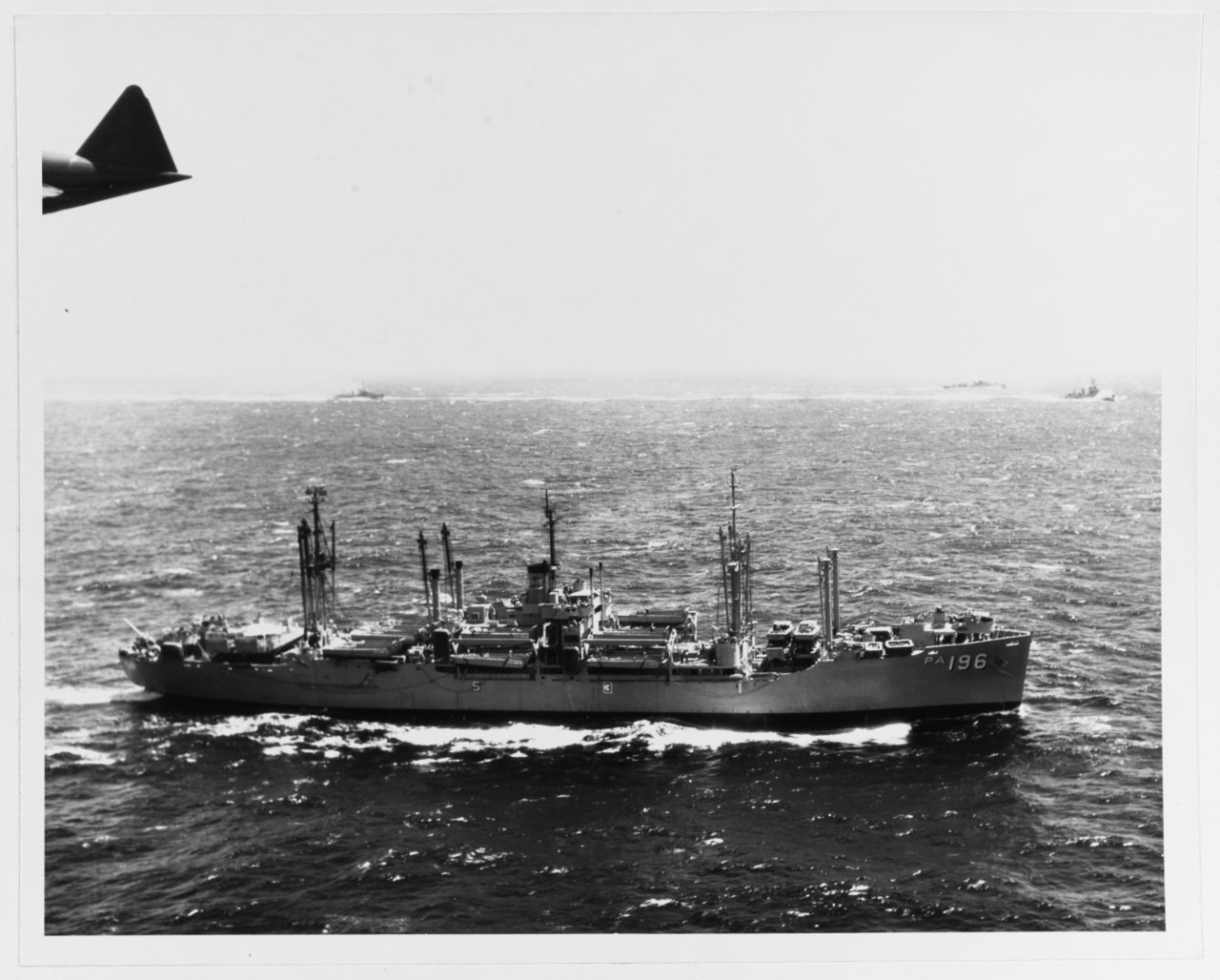 USS LOGAN (APA-196), August 1956.