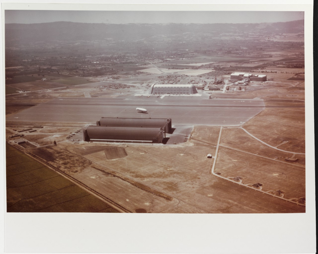 Aerial view of NAS, Moffett Field, Sunnyvale, California, 9 April 1944