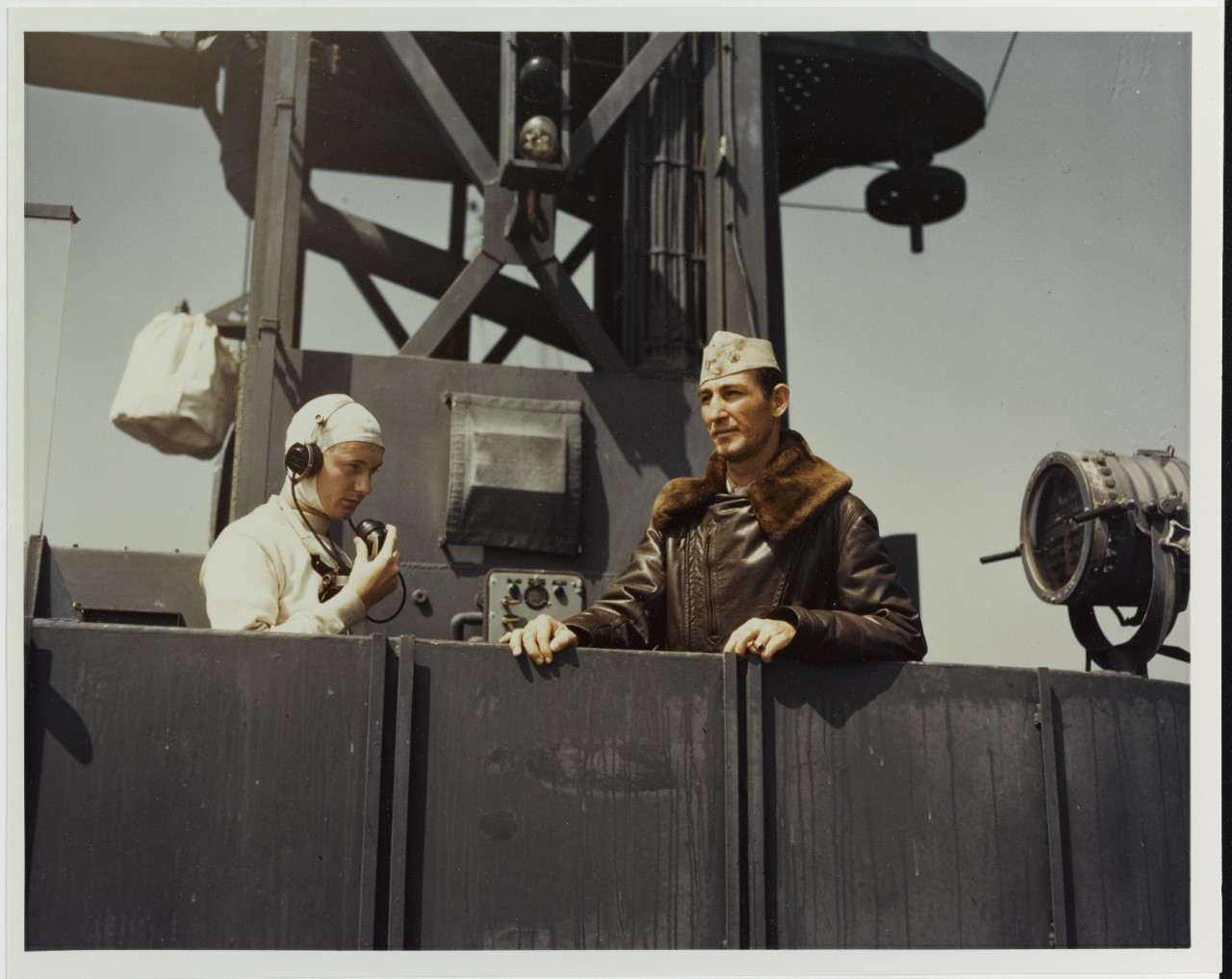 Air Officer and his "Talker", circa 1943-1945